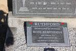RUTHFORD Solomon Maclaglen 1901-1968 & Rose Berendina 1911-1995