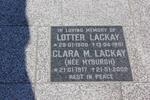 LACKAY Lotter 1909-1981 & Clara M. MYBURGH 1917-2002