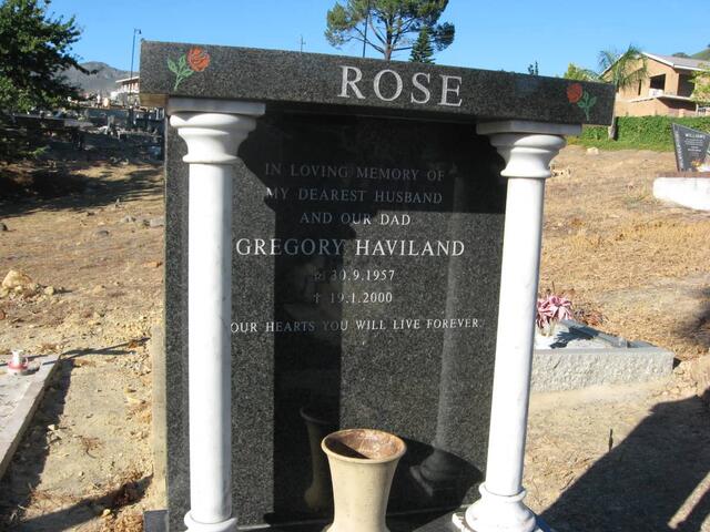 ROSE Gregory Haviland 1957-2000
