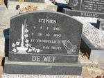 WET Stephen, de 1940-1990