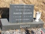 DAVIDS Francina Elizabeth 1933-1989