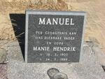 MANUEL Manie Hendrik 1903-1988