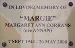 CORRANS Margaret Ann nee ANNAN 1944-2008