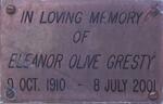 GRESTY Eleanor Olive 1910-2001