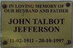 JEFFERSON John Talbot 1911-1997