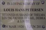PETERSEN Louis Hans 1920-2011