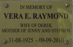 RAYMOND Vera E. 1925-2010
