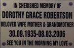 ROBERTSON Dorothy Grace 1935-2006