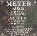 MEYER Kosie 1918-2004 & Stella 1922-2007