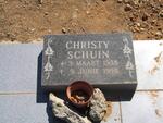 SCHUIN Christy 1938-1998