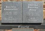 FOURIE Joachim Christoffel 1921-1996 & Thelma Dorothy GRAY 1927-1998