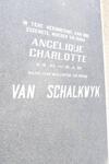 SCHALKWYK Angelique Charlotte, van 1942-1997