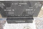 THIRION Gideon 1903-1991 & Gesina M. 1918-1990
