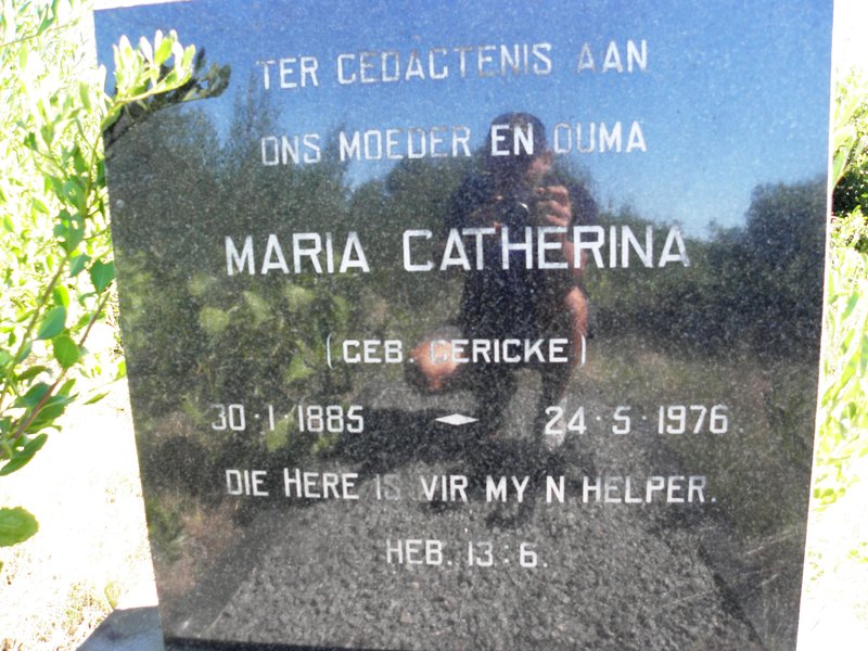 MULLER Maria Catherina nee GERICKE 1885-1976
