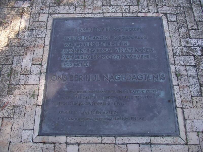 1. Concentration Camp Memorial Plaque to Afrikaners 1900-1902