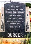 BURGER George Sebastiaan 1885-1969