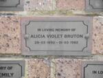 BRUTON Alicia Violet 1892-1982