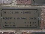COWIE Robert 1912-1988 & Daphne 1917-2007