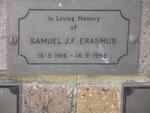 ERASMUS Samuel J.F. 1916-1998
