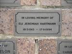 HARTMAN Eli Jeremiah 1915-1994