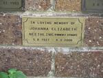 NEETHLING Johanna Elizabeth formerly STEWART nee LUKE 1927-2008