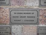 RHODES David Grant 1967-2004