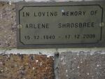 SHROSBREE Arlene 1940-2009
