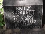 CORBET Emily 1930-2006