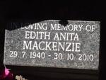 MACKENZIE Edith Anita 1940-2010