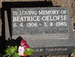 OELOFSE Beatrice 1906-1985