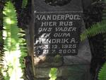 POEL Hendrik A., van der 1925-2003