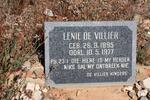 VILLIER Lenie, de 1895-1977
