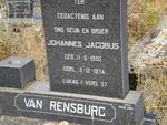 RENSBURG Johannes Jacobus, van 1950-1974