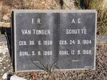 TONDER F.R., van 1938-1968 :: SCHUTTE A.C. 1904-1968