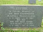 RUITER Martha Magdalene 1986-1967 :: RUITER Raymond Gerard 1912-1969