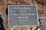 HOBBS George Philip 1896-1951