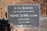 HOBBS Miemie nee LOUW 1904-1986