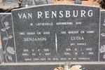 RENSBURG Benjamin, van 1906-1987 & Lydia BENEKE 1895-1981