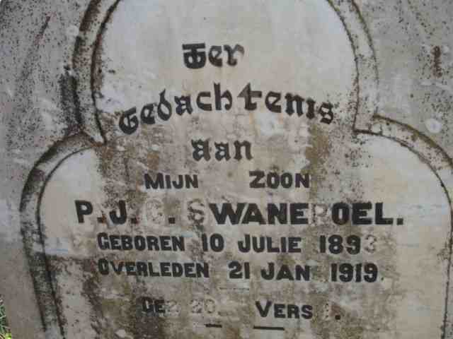 SWANEPOEL P.J.C. 1893-1919
