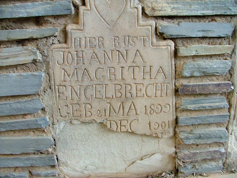 ENGELBRECHT Johanna Magritha 1899-1901