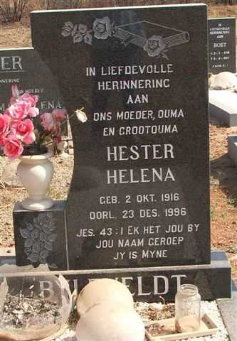 BYLEVELDT Hester Helena 1916-1996