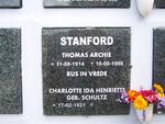 STANFORD Thomas Archie 1914-1998 & Charlotte Ida Henriette SCHULTZ 1921-