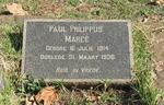 MAREE Paul Philippus 1914-1936