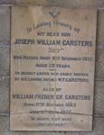 CARSTENS Joseph William -1933 :: CARSTENS William Frederick 1863-1935