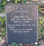 BARTLE John -1932