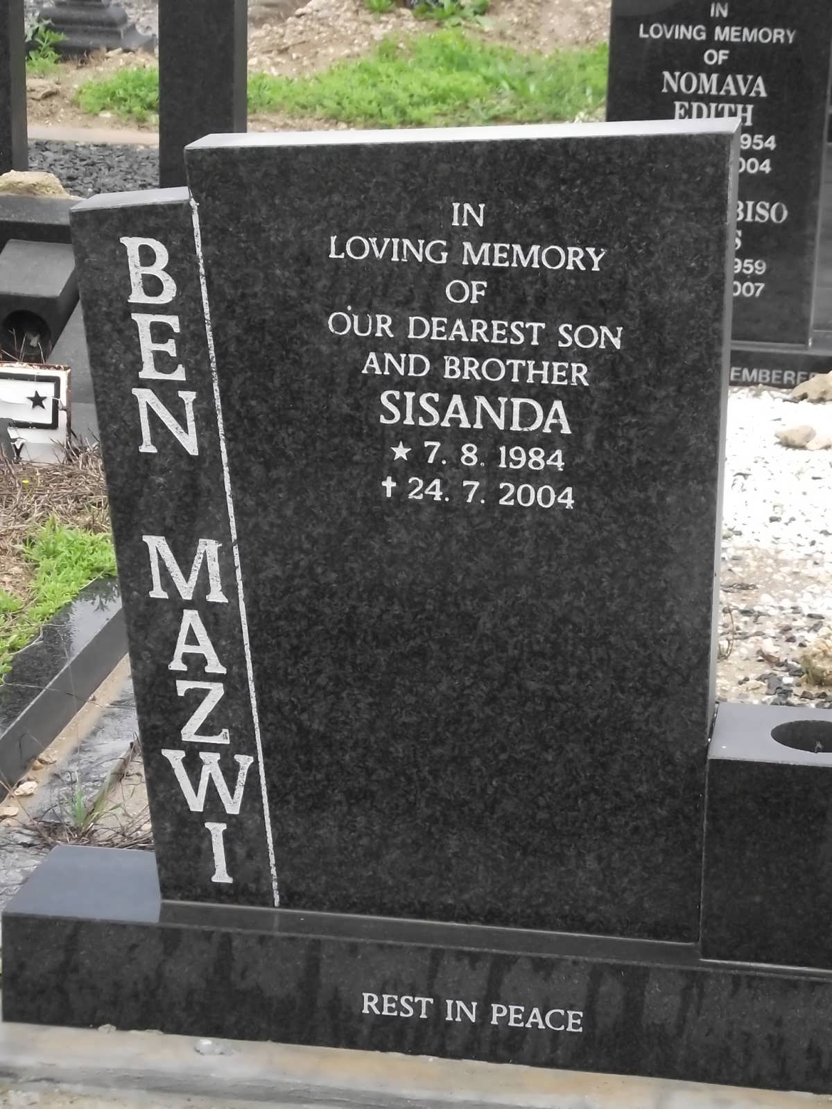 MAZWI Ben Sisanda 1984-2004