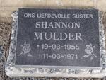 MULDER Shannon 1955-1971