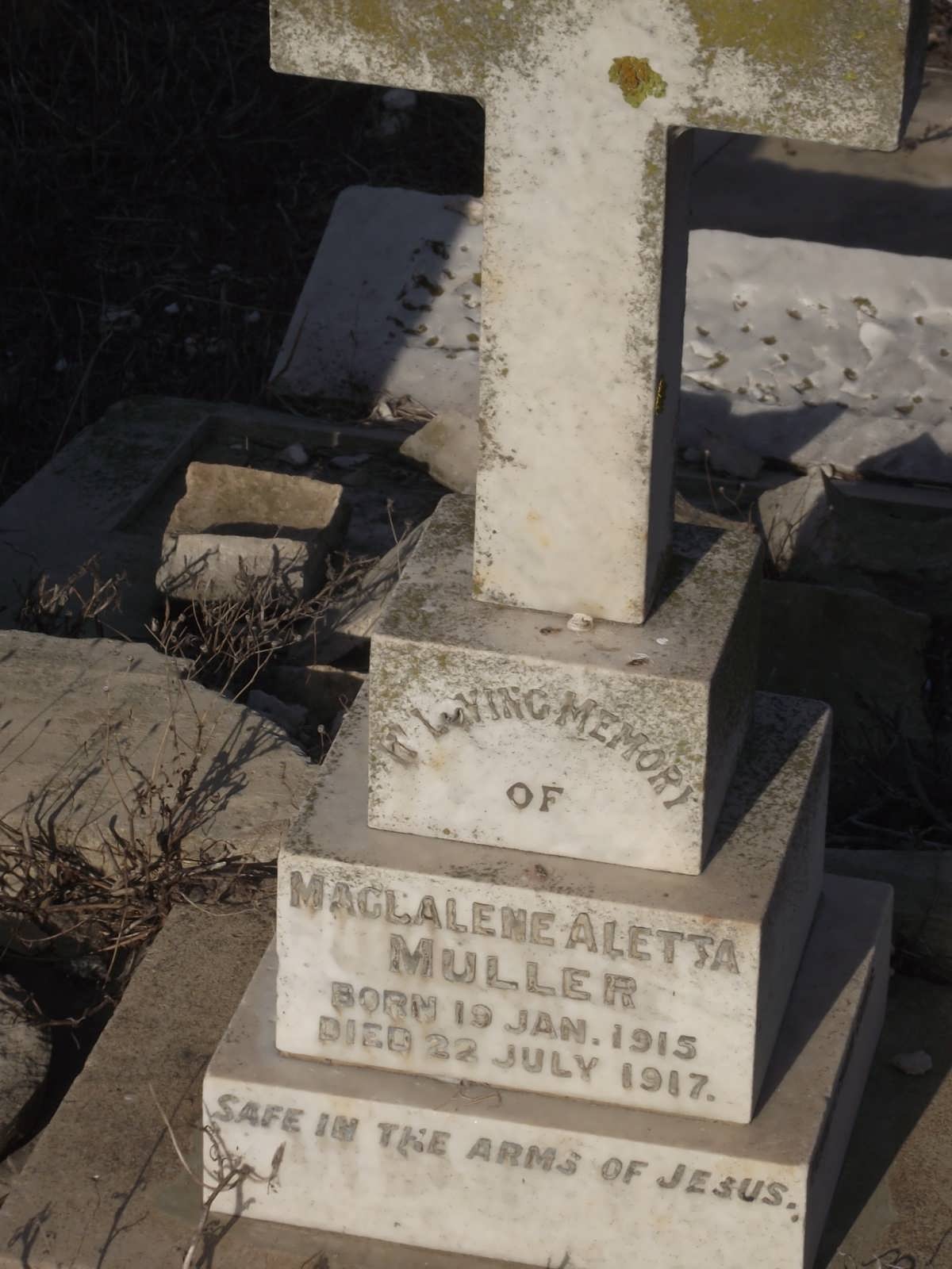 MULLER Magdalene Aletta 1915-1917