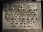 MURDOCH Edward -1920 & Mary -1928