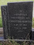 NORTIER Christina Martha 1914-1989